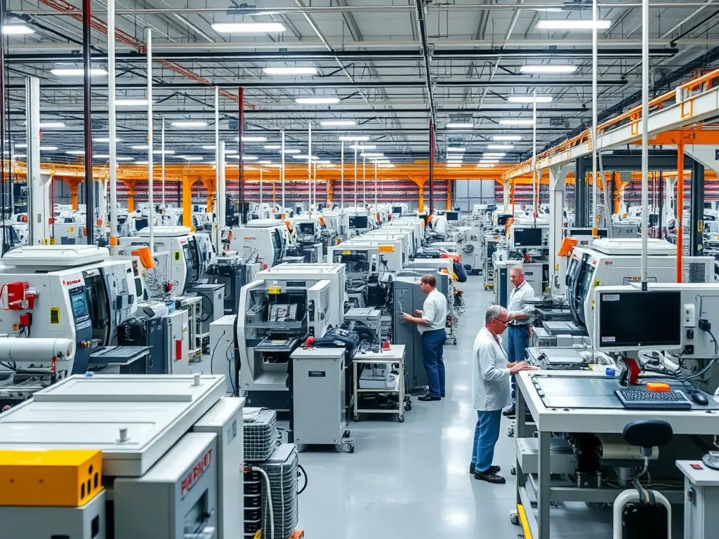 A visual representation of a production line, with process mining data highlighting bottlenecks, idle times, and areas for optimization to improve overall production efficiency.